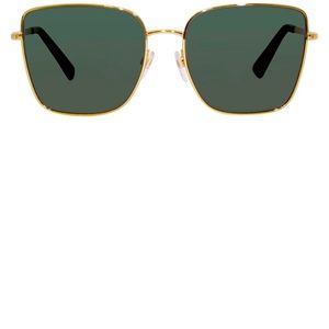 Valentino Sunglasses - Butterfly gold/green
